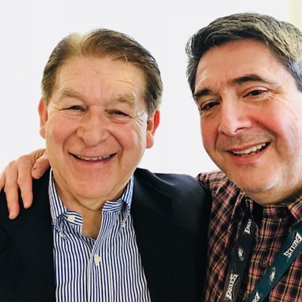 Ralph B. posing with Nick G., who is the longest-tenured crew member at Vanguard!