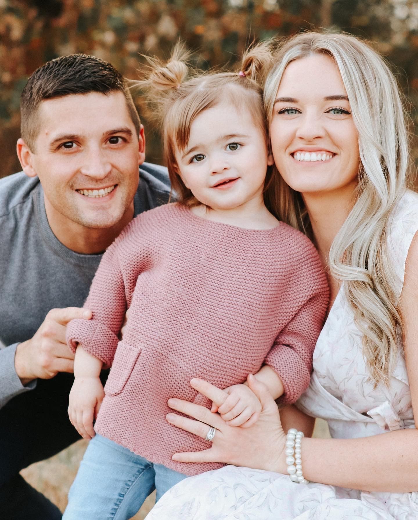 Valerie F. with husband and daughter