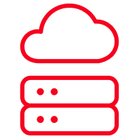 Server and cloud.