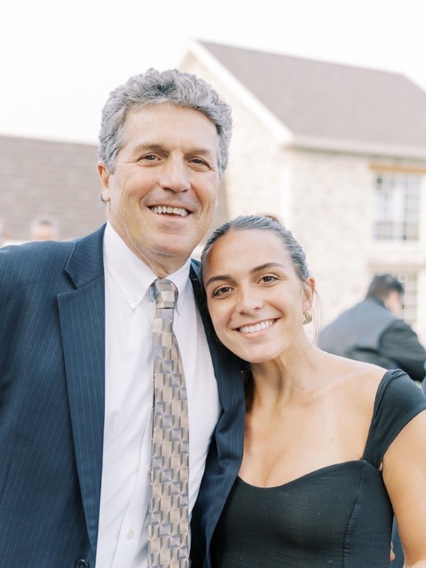Gianna and her father 